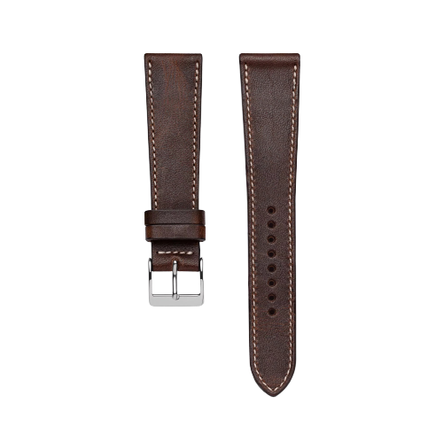 Brown Horween Leather Watch Strap and Pouch Bundle